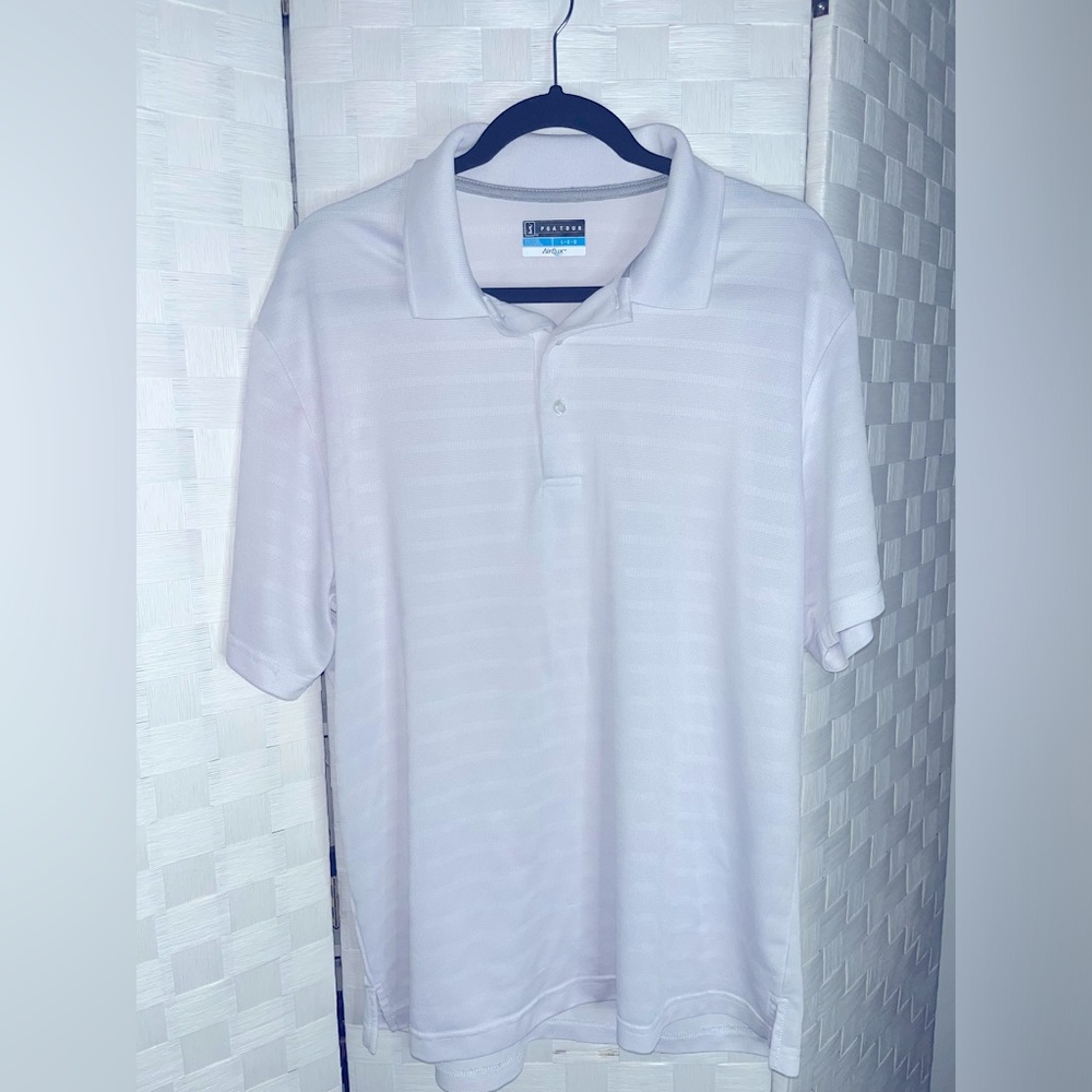 Airflux-PGA Tour Polo Shirt/Size Large